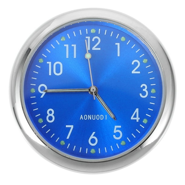 NUOLUX 1pc Practical Car Clock Dashboard Luminous Clock Adhesive