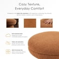 thumbnail image 6 of Furniture of America Thia Modern 17.5" Upholstered Mushroom-Shape Design Stool, Beige, 6 of 8