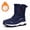 Blue, variant on Snow Boots For Men Women Waterproof Insulated Anti-Slip Warm Winter Shoes Lightweight Faux Fur Lined Frosty Warm Outdoor Boots Black size 6.5