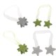 thumbnail image 1 of 4 Piezas De Linda En Forma Tiebacks Cuerda Magnética Drapes Tie Back Holder Macarena Lazos del patrón de estrella, 1 of 8