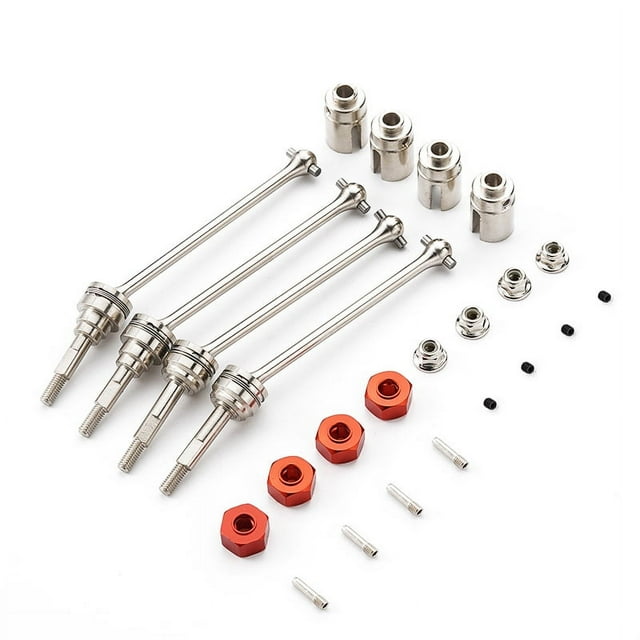 Xingzhi RCGOFOLLOW 4pcs Steel Front And Rear Axle CVD Shaft For SLASH 4x4 1/10 Crawler Stable Performance RC Car Accessories