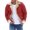 Red, variant on Vedolay Mens Fall Cardigans Printed Hooded Pockets Warm Floral Button Coat Jacket Red,M