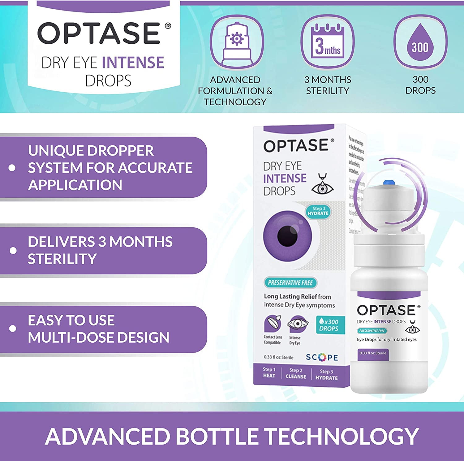 Buy OPTASE Dry Eye INTENSE Drops Preservative Free for Dry Eyes