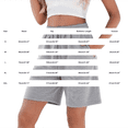 thumbnail image 4 of Women's Casual Sweat Shorts Soft High Waist Shorts Wide Leg Running Workout Bermuda Knee Shorts with Pockets by Yigetop Black L, 4 of 6