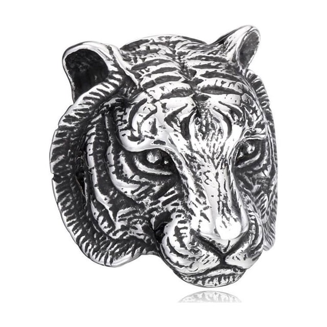Minnieouse Anillo de hombre Cool Animal decorativo Casual mano joyería ropa decoración círculo exquisito elegante pareja cumpleaños artesanía Ropa, zapatos y accesorios Miscelánea Tamaño 10