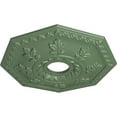 thumbnail image 3 of Ekena Millwork 18"OD x 3 1/2"ID x 1 1/2"P Nottingham Ceiling Medallion (Fits Canopies up to 4 5/8"), Hand-Painted Athenian Green, 3 of 5