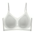 thumbnail image 2 of POINTERTECK Sling Invisible Women Bra Padded Wireless Beautiful Back Ultra-thin Ice Silk Seamless Brassiere Inside Wear Light Blue L, 2 of 13