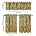 thumbnail image 6 of Rustic Bohemian Curtains 36 Inch - 3 Panel Wildflower Farmhouse Set with Vintage Floral Design, Rod Pocket, 6 of 6