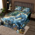 thumbnail image 2 of Erosebridal Magical Unicorn Coverlet Set Queen, Magic Jungle Butterfly Bedding Set, Animal Theme Home Decor 3 Pieces, 2 of 5