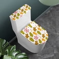 thumbnail image 2 of HELLHERO Toilet Dust Cover Set 2 Pack Stretch for Gift Soft Toilet Lid Dust Cover Set, Christmas Gingerbread Tree Pattern, 2 of 4