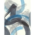 thumbnail image 3 of Nai, Danhui 19x24 Black Modern Framed Museum Art Print Titled - Blue Brushy Abstract II, 3 of 5