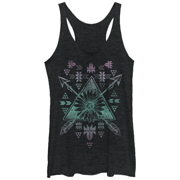 Women's Lost Gods Boho Arrow Print Racerback Tank Top
