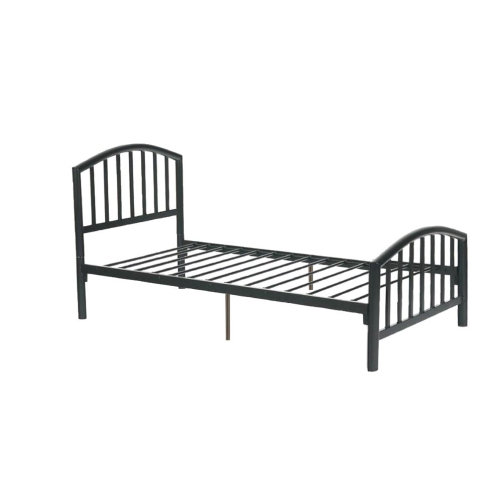 Sturdy Full Metal Bed With Slats, Black - Walmart.com - Walmart.com