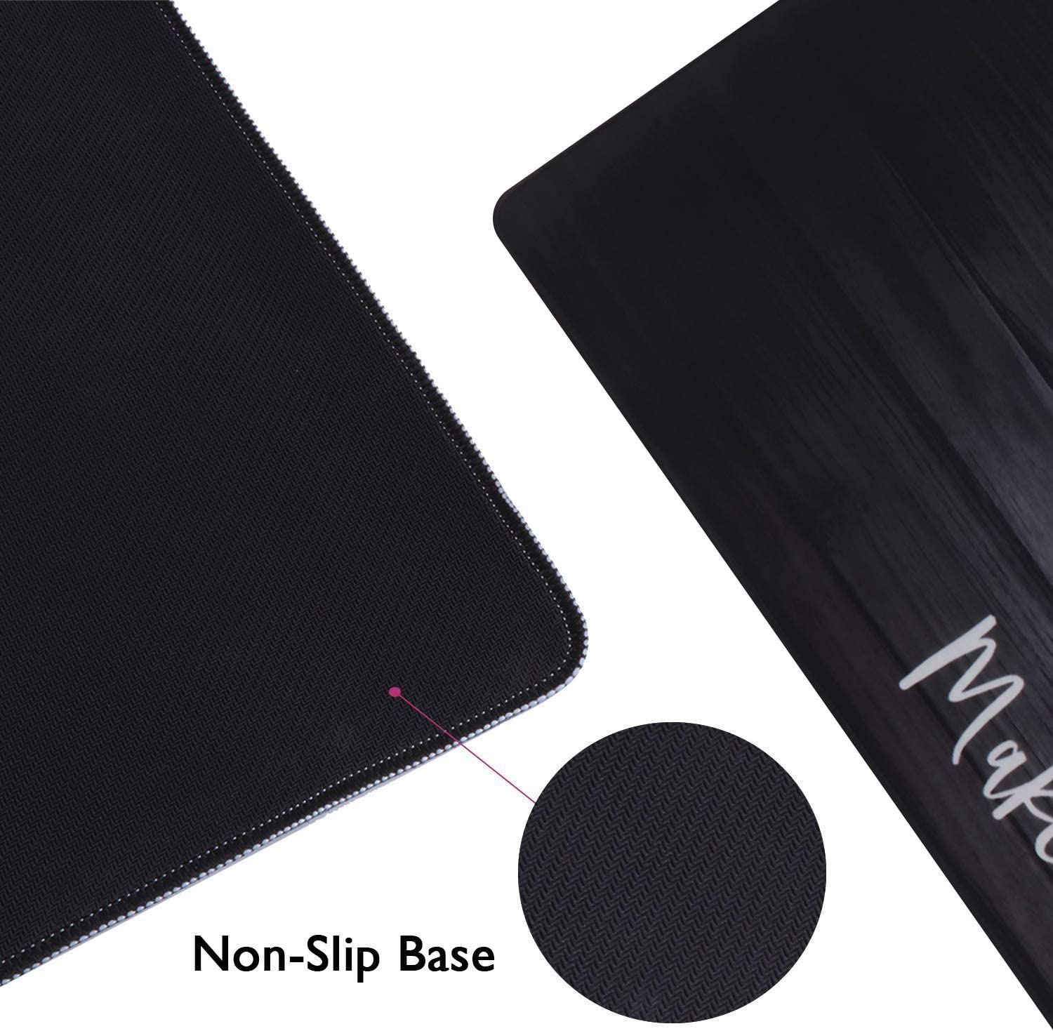 Extended Gaming Mouse Pad (35.4x15.7 in), Large Non-Slip Rubber Base Mousepad with Stitched Edges, Waterproof Keyboard Mouse Mat Desk Pad for Work, Game, Office, Home - Stay Positive
