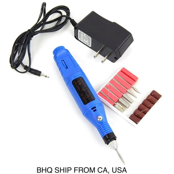 Nail Art Drill Kit Variable Speed Rotary Detail Carver Electric Pen
