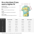 thumbnail image 5 of Fuzoiu Yellow Lemon Print Men's Casual Short,Men's Short Sleeve Shirt,Mens Casual Button Down Shirts,Cuban Collar Summer Shirt for Beach, Vacation, and Outdoor Activities-Large, 5 of 5