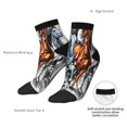 thumbnail image 4 of Uemuo Four Running Horses Printed Crew Socks, Moisture-Wicking Socks, Athletic Socks for Men Breathable Cushion Socks Casual Sport Socks for Running Traveling, 4 of 6