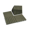 thumbnail image 1 of Baldosas VICTORY RELAX de madera de acacia, 6 láminas, 9 unidades, color verde, 1 of 9