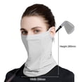 thumbnail image 3 of Mascarilla facial unisex Seda de hielo suave Mascarilla deportiva Bufanda para golf al aire libre (Gris), 3 of 3
