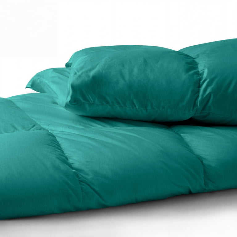 Superior Solid Down-Alternative Comforter Full Turquoise photo 8