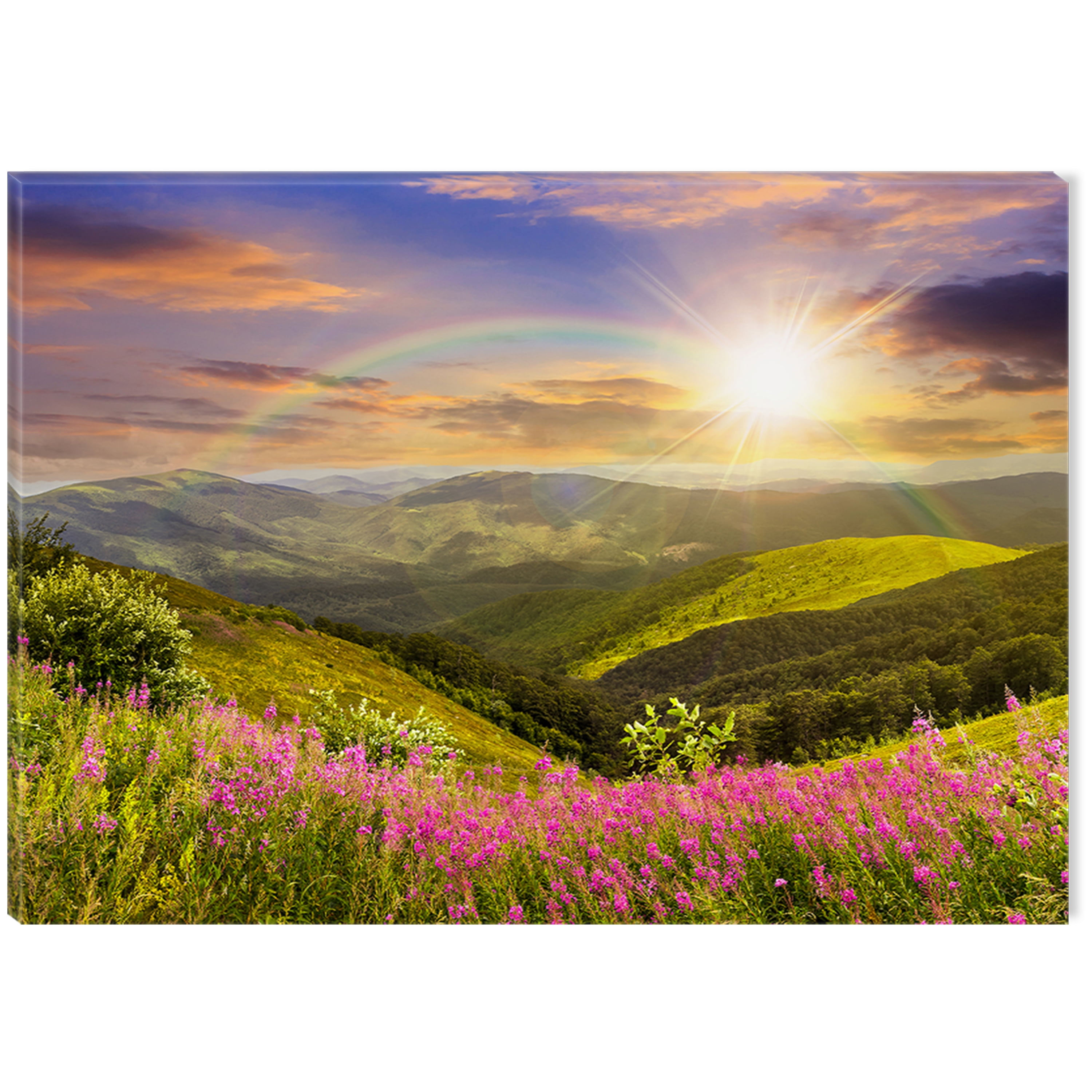 Startonight Canvas Wall Art Sun Rainbow and Beautiful Nature USA Design