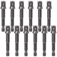 thumbnail image 1 of OIIKI 12 Pack 3/8 inch(10mm) Square Socket Adapter Bit Set, Impact Driver Power Bits for Automotive DIY-1/4 Hex Shank, 1 of 5