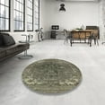 thumbnail image 4 of Ahgly Company Machine Washable Indoor Rectangle Industrial Modern Coffee Brown Area Rugs, 2' x 3', 4 of 7