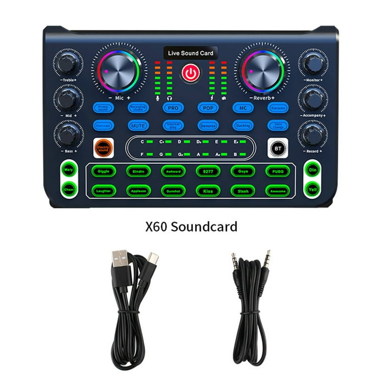 YUUZONE Professional Live Sound Card Sound Board Sound Mixer Board