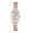 Rosegold, variant on Women's Analog Quartz Square Watch: Detachable Stainless Steel Strap with Arabic Numeral Markers - Gift for Mon Girlfriend