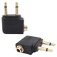 thumbnail image 2 of 4 Pack Airplane Headphone Adapter ,Airline Airplane Flight Adapters for Headphones, Golden Plated 3, 2 of 5