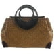 thumbnail image 1 of Women Straw Bags Female Bamboo Bag Travel Knitted Totes Bags, 1 of 5