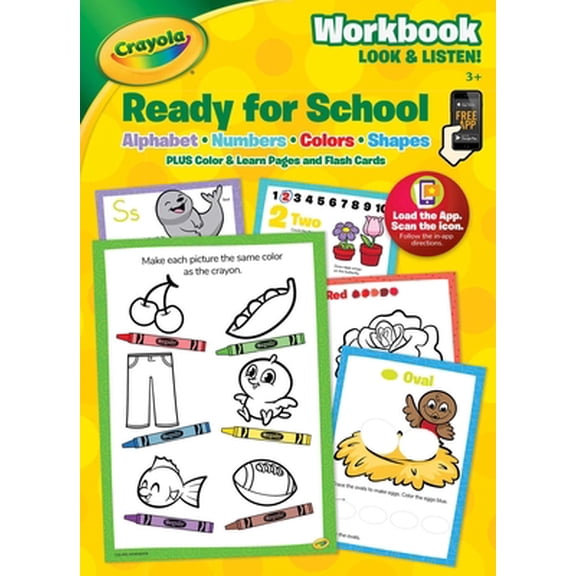 Pre-Owned Crayola: Ready for School: Workbook Look & Listen (Paperback) 1645882632 9781645882633