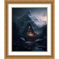 thumbnail image 2 of Maki 20x24 Gold Ornate Wood Framed With Double Matting Wall Art Titled - The Cabin With The View Ii, 2 of 6