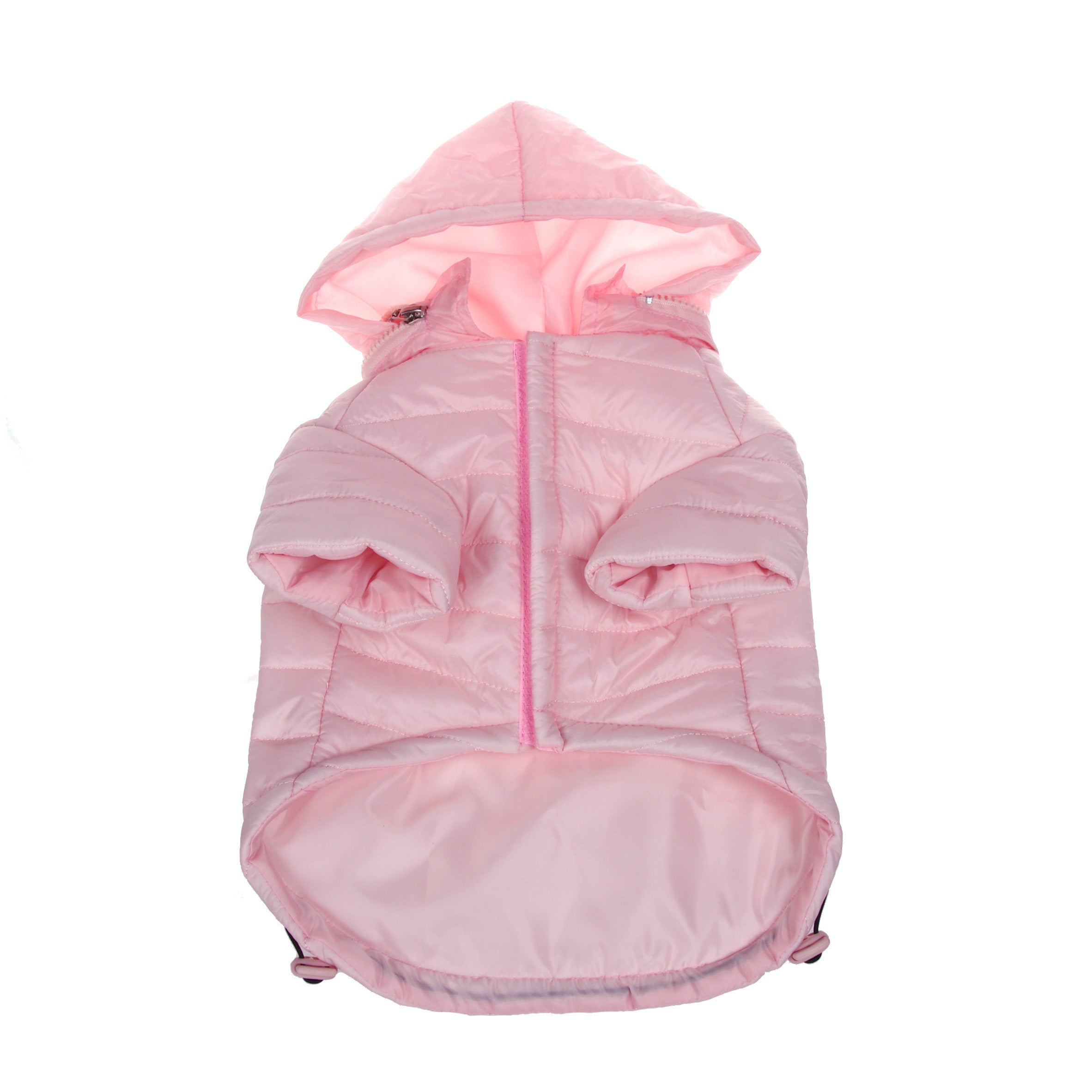 Pet Life ® Lightweight Adjustable and Collapsible 'Sporty Avalanche' Dog Coat w/ Pop-out Zippered Hood