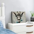 thumbnail image 3 of ZFLMY Giraffe Glasses Sophisticated Canvas Wall Art Decor Ready To Hang Room Home Decor 20x16in, 3 of 6