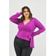 thumbnail image 5 of Blusa escote cruzado Roman Fashion Tallas Extras 11758 Magenta fucsia oscuro 42, 5 of 7