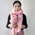 thumbnail image 2 of Trendy Women Plush Animals Shape Scarf with Panda Decor Winter Neck Warmer Children Muffler for Cold Weather Supplies, 2 of 4