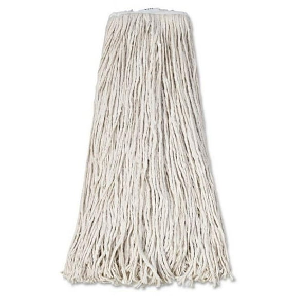 BWK 32 oz Premium Saddleback MOP Head - White, Cotton Fiber - 12 per Case