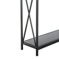 thumbnail image 6 of 43.3 inch Sofa Table, Long Console Tables with Large Wood Tabletop Heavy Duty Metal Frame for Entryway Behind Couch Hallway Foyer, Black, 6 of 9