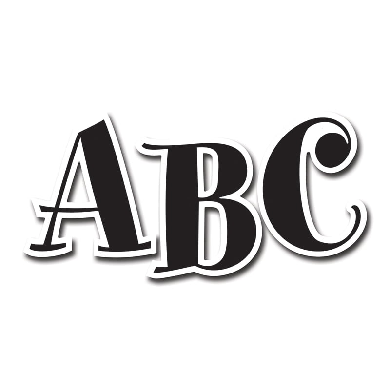 BLACK SPUMONI FONT UPPERCASE LE