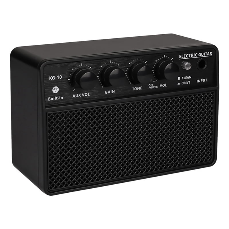 Small Electric Guitar Speaker Mini Portable Guitar Practice Speaker Suitable for Daily Practice and Street Performances