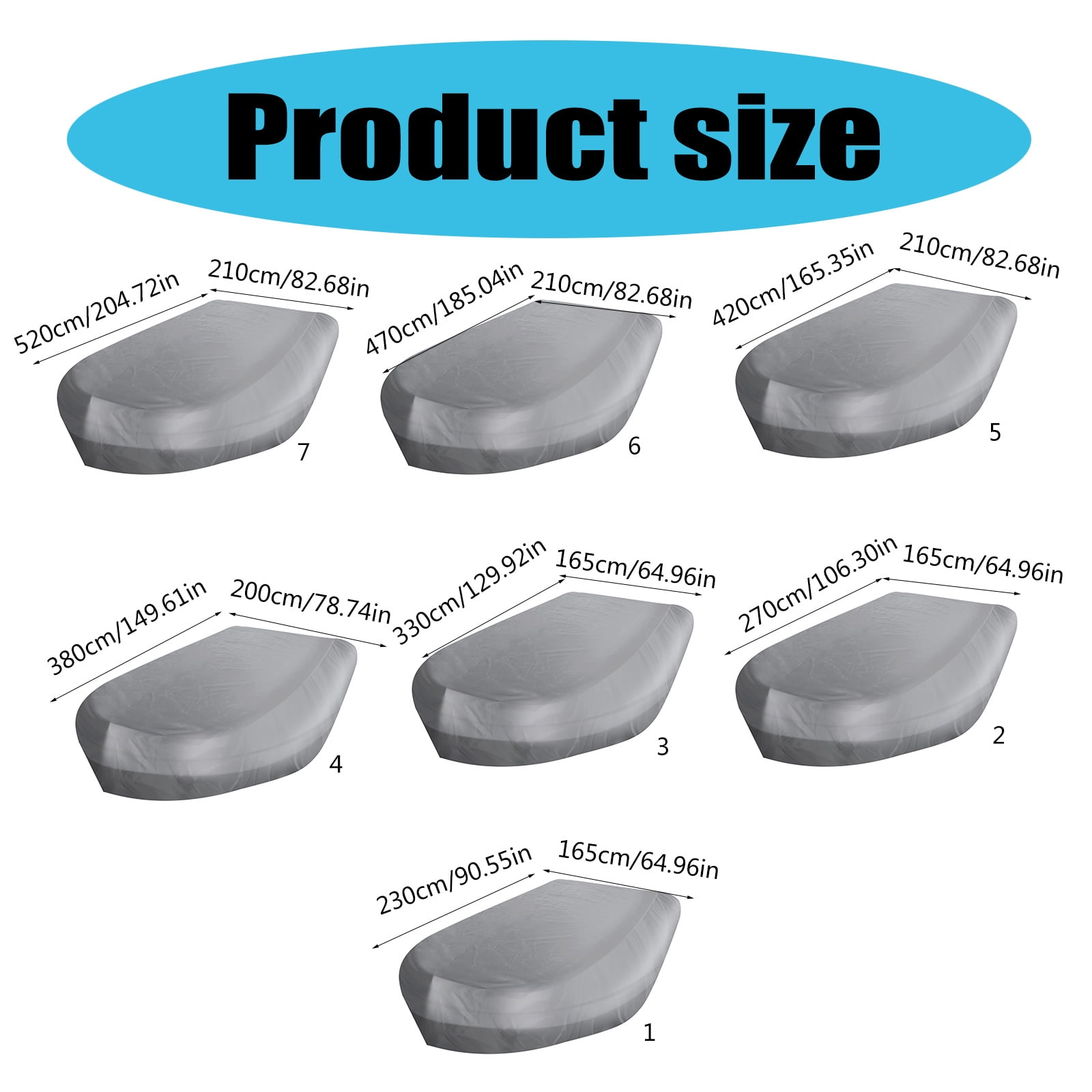 Waterproof Sun Proof Cover Dustproof Boats Kayak Protectors Dinghy Cover, Inflatable Boats Cover,Inflatable Boats Cover