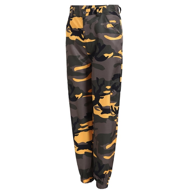 EQWLJWE Pantalons pour Femmes Mode Femmes Décontracté Poche Pieds Liés Fermeture Éclair Imprimé Pantalons