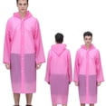 thumbnail image 3 of Mchoice Women's Outdoor Travel Fashion Adult Raincoat Thick Transparent EVC Raincoat, 3 of 4
