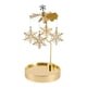 thumbnail image 2 of Candelabro giratorio dorado, porta velas votivas, bandeja de almacenamiento, candelabro para 19cm, 2 of 9