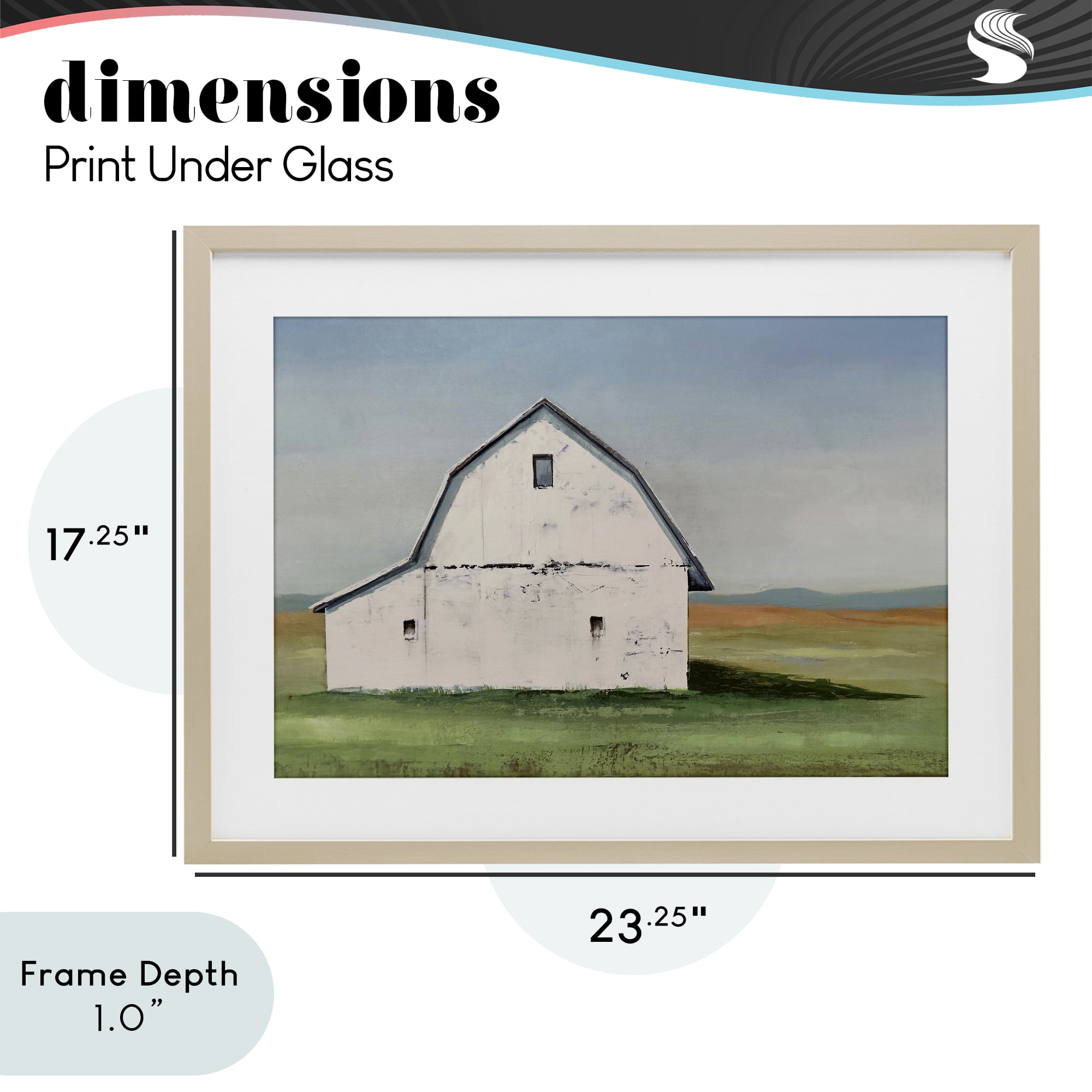 Stupell Industries Weathered and Wise Barn Birch Framed Print Under Glass, design by Max Maxx