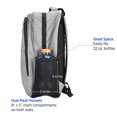 thumbnail image 7 of DALIX Back to School College Large Backpack in Light Gray 3 Pack Assorted Cotton Face Masks, 7 of 7