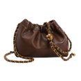 thumbnail image 1 of Bolso Hombro Con Cadena para Mujer Bolso Hobo Plisado Con Nube Bolso Mano para Citas Diarias (café), 1 of 9