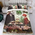thumbnail image 4 of La Novia del Mago Anciano Conjunto de sábanas temático, trío de piezas, cómodo y amigable con la piel, diseño único, regalo de decoración para el hogar para familiares, amigos y fans, 90 cm * 190 cm, 4 of 6