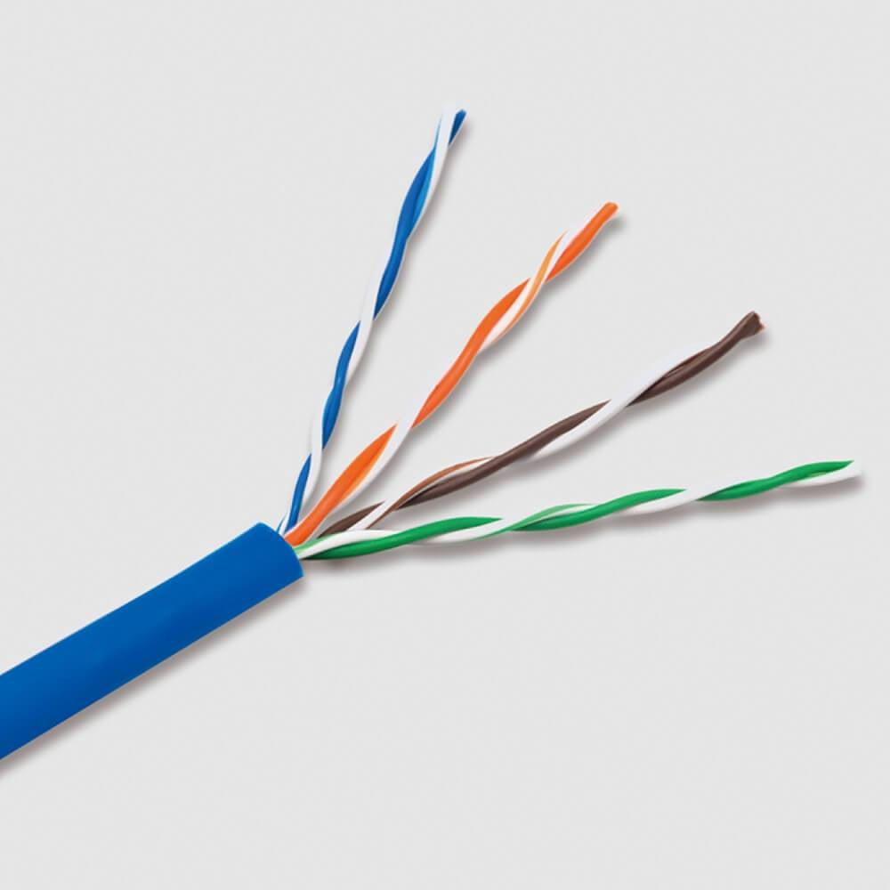 Infinity Cable CAT6 CMR Riser 23AWG UTP, 1000 Feet, 550MHz Solid, 100% Bare Copper, UL CERTIFIED, Easy to Pull (Reelex II) Box, Ethernet Cable, Blue